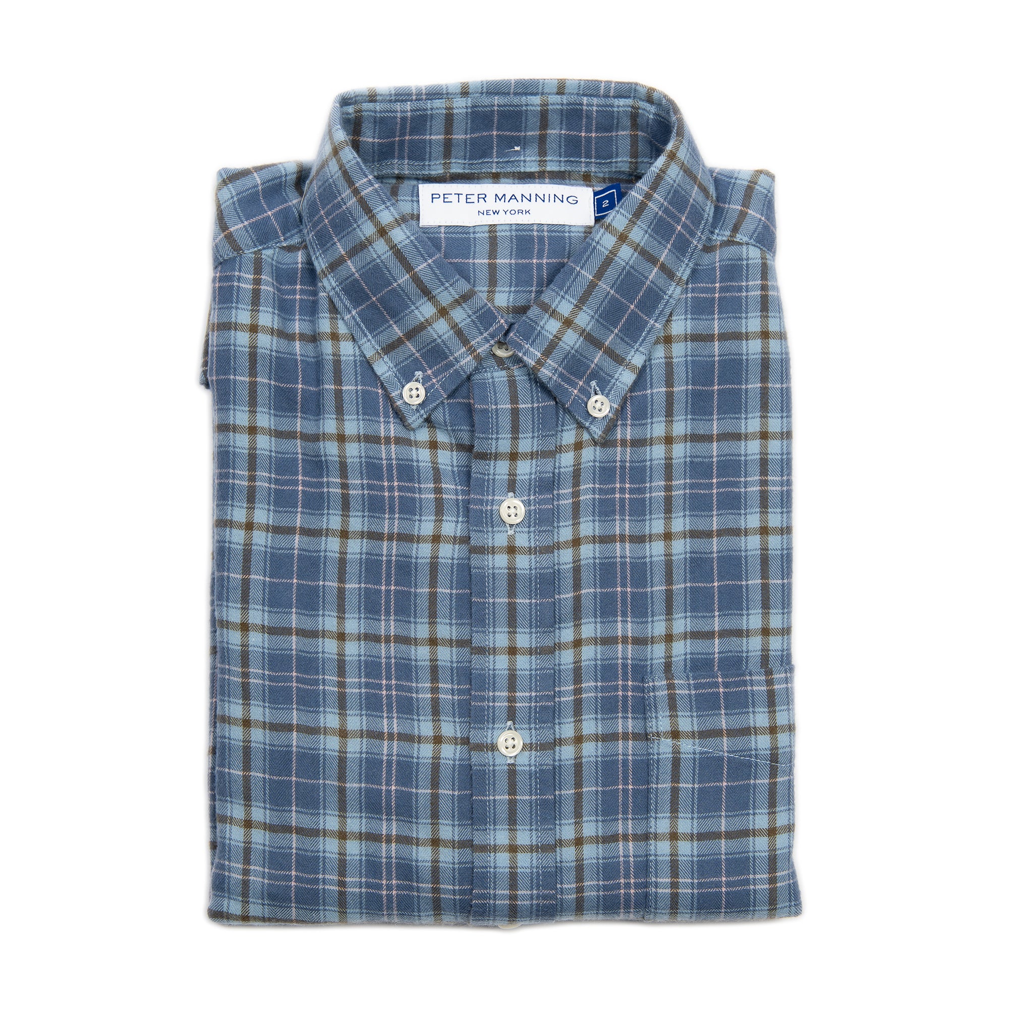 Merino Wool Shirts - Blue Plaid