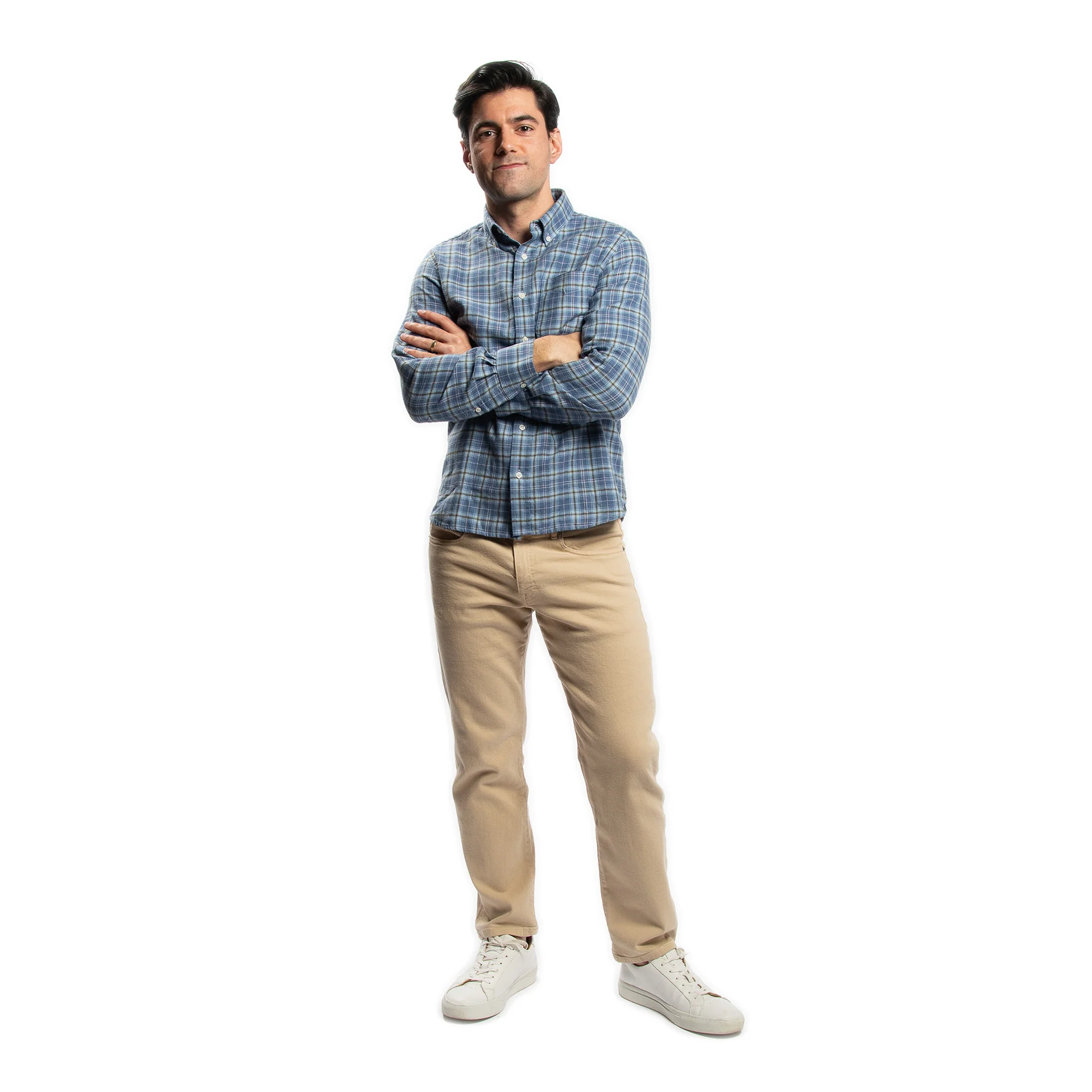 Merino Wool Shirts - Blue Plaid - Image 6