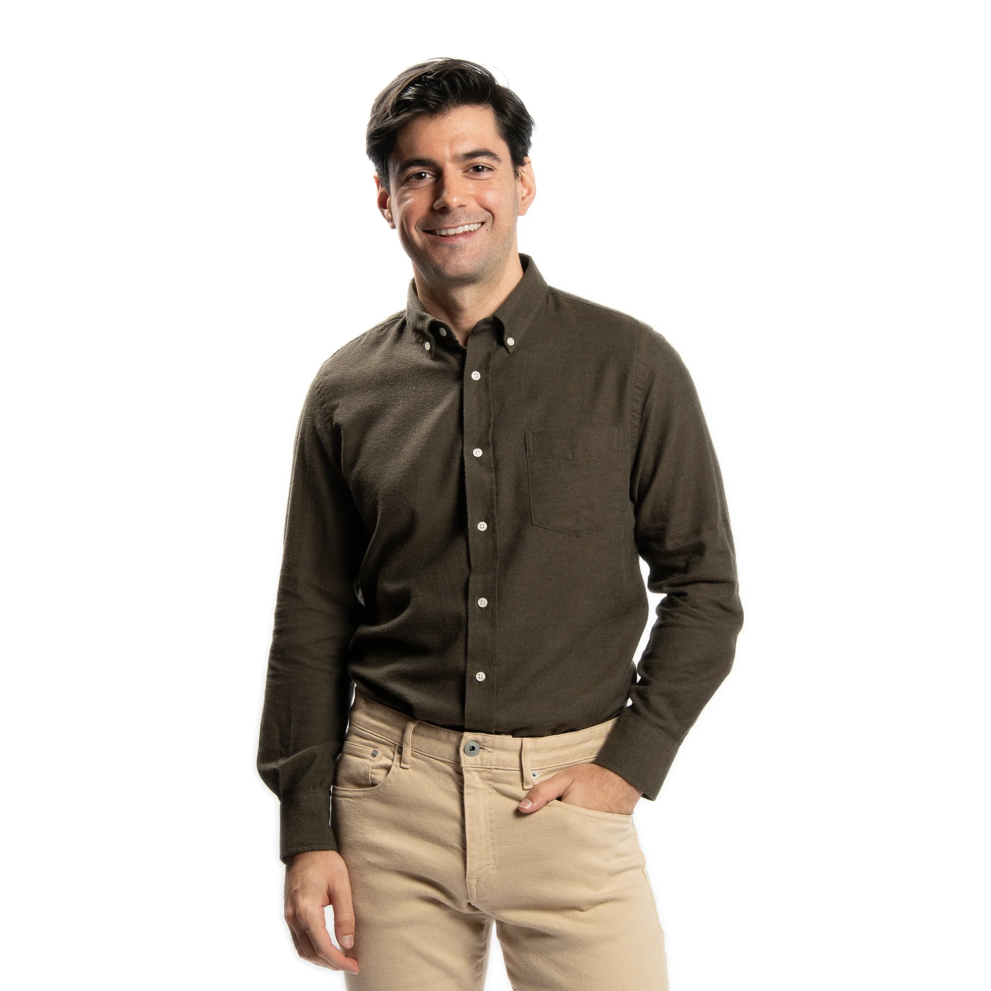 Merino Wool Shirts - Brown - Image 2