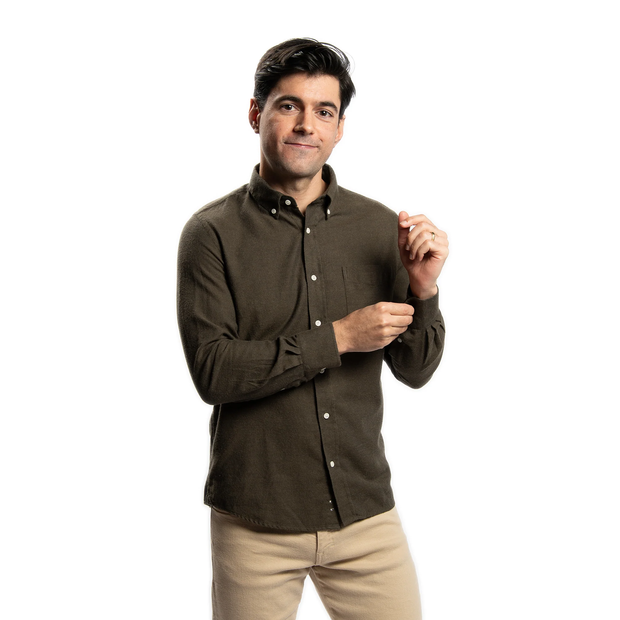 Merino Wool Shirts - Brown - Image 4