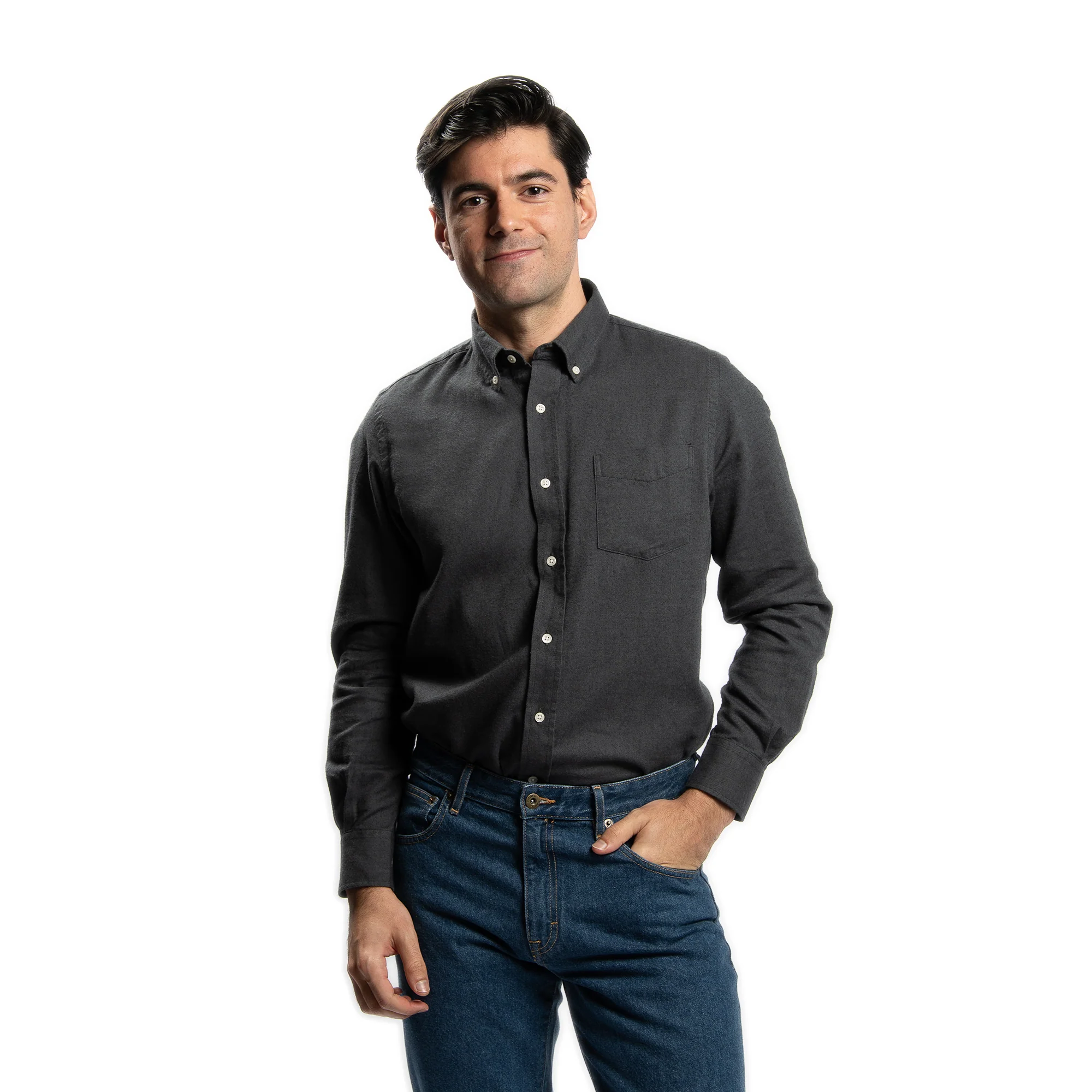 Merino Wool Shirts - Charcoal - Image 2