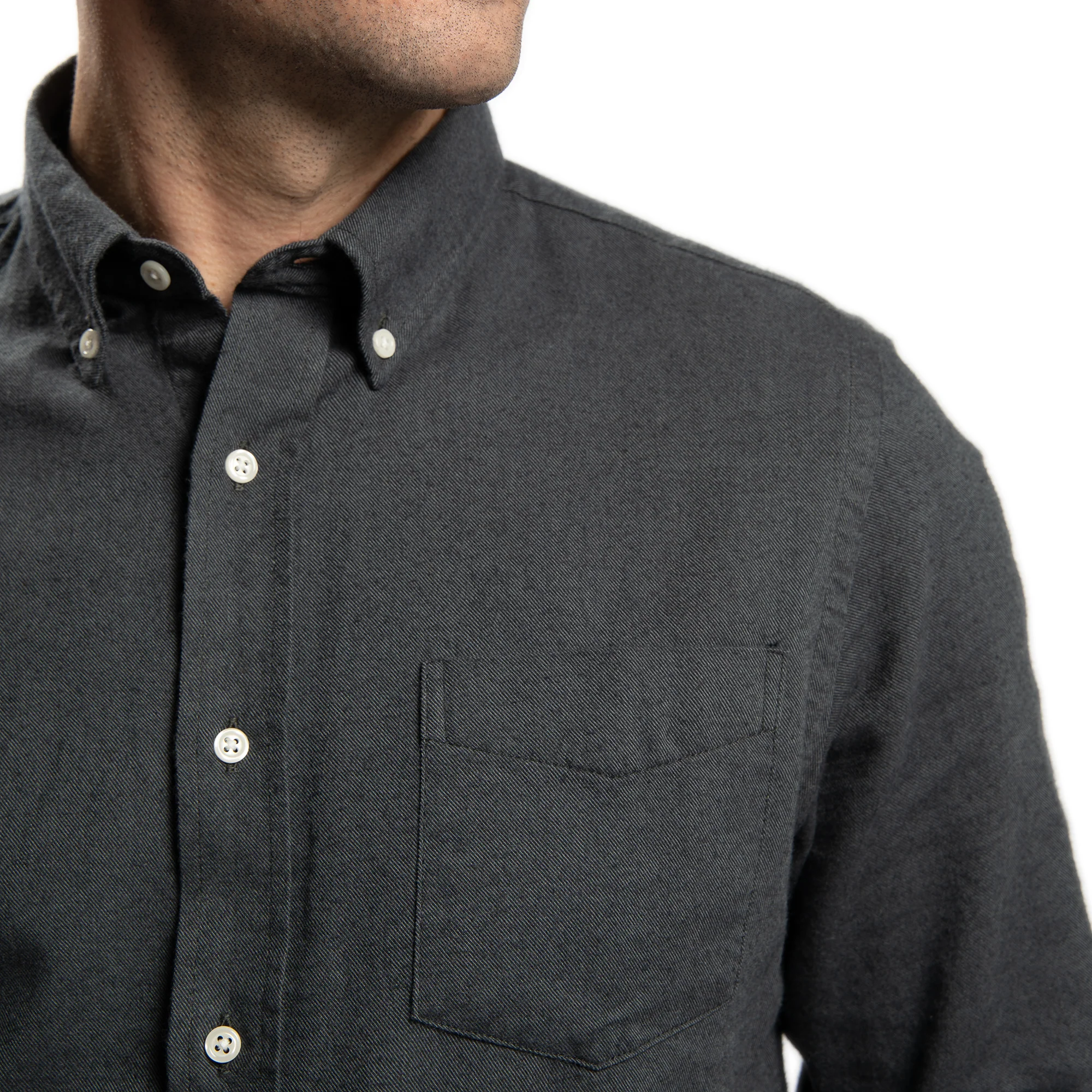 Merino Wool Shirts - Charcoal - Image 4