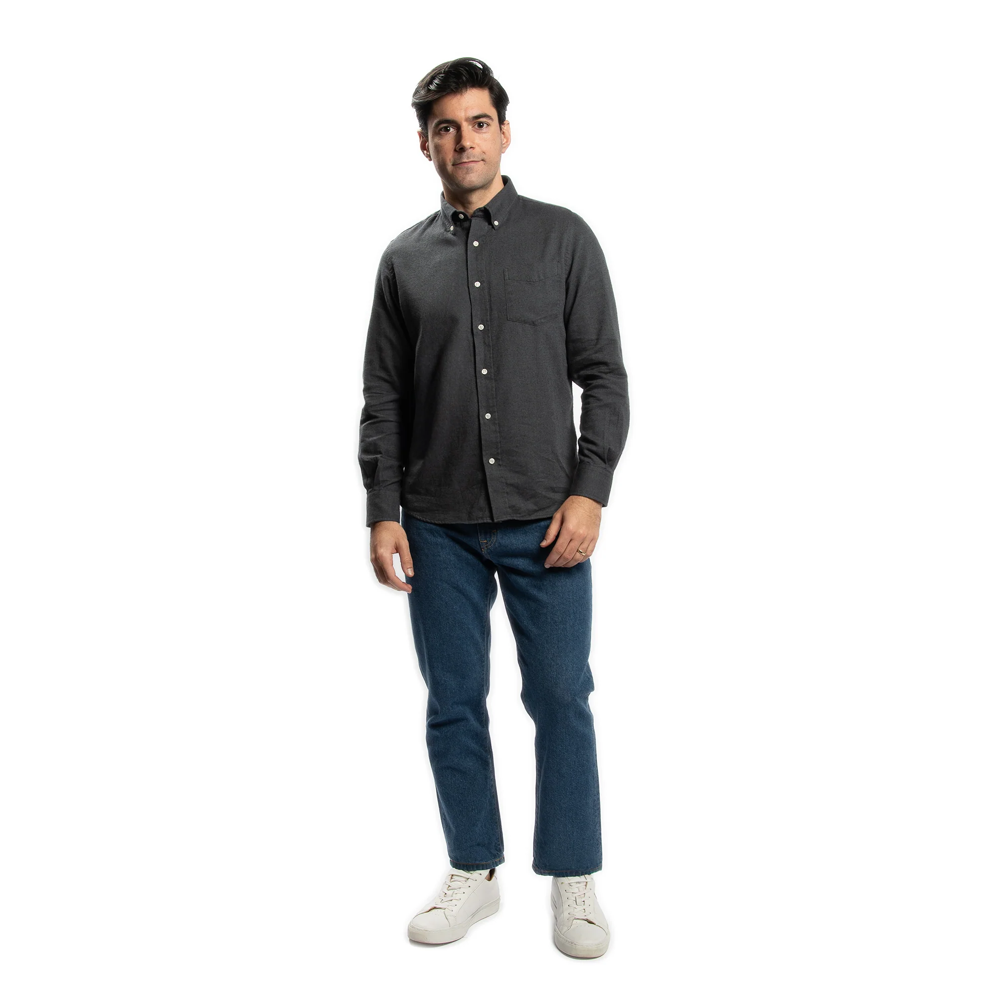 Merino Wool Shirts - Charcoal - Image 6