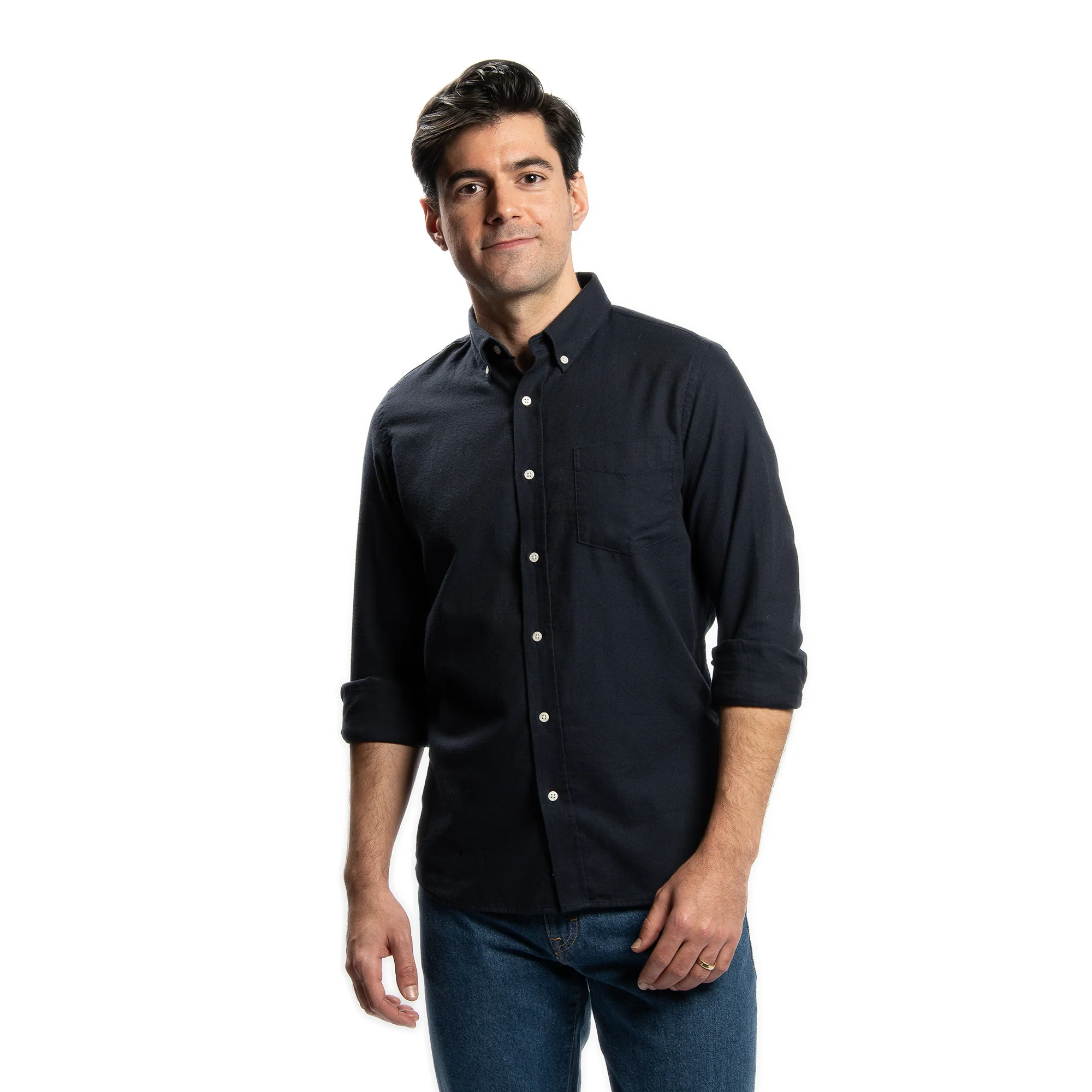 Merino Wool Shirts - Navy - Image 2