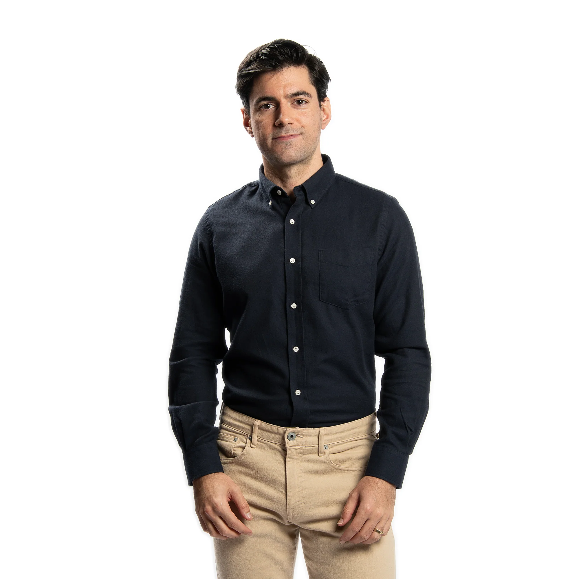 Merino Wool Shirts - Navy - Image 5