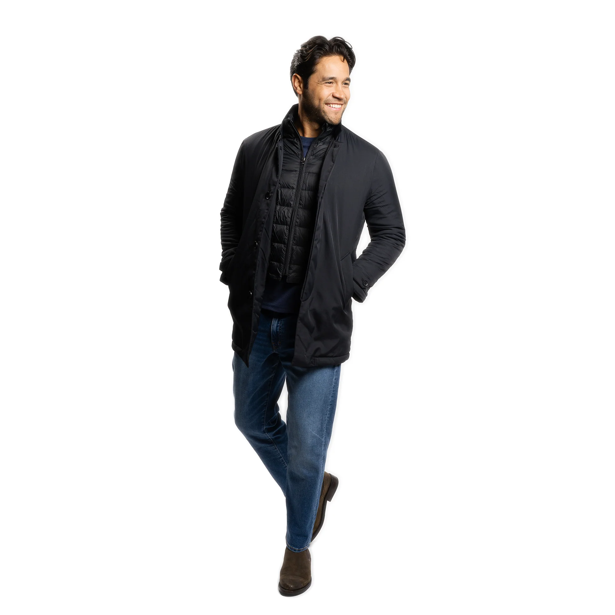 Milan Car Coat - Black - Image 6