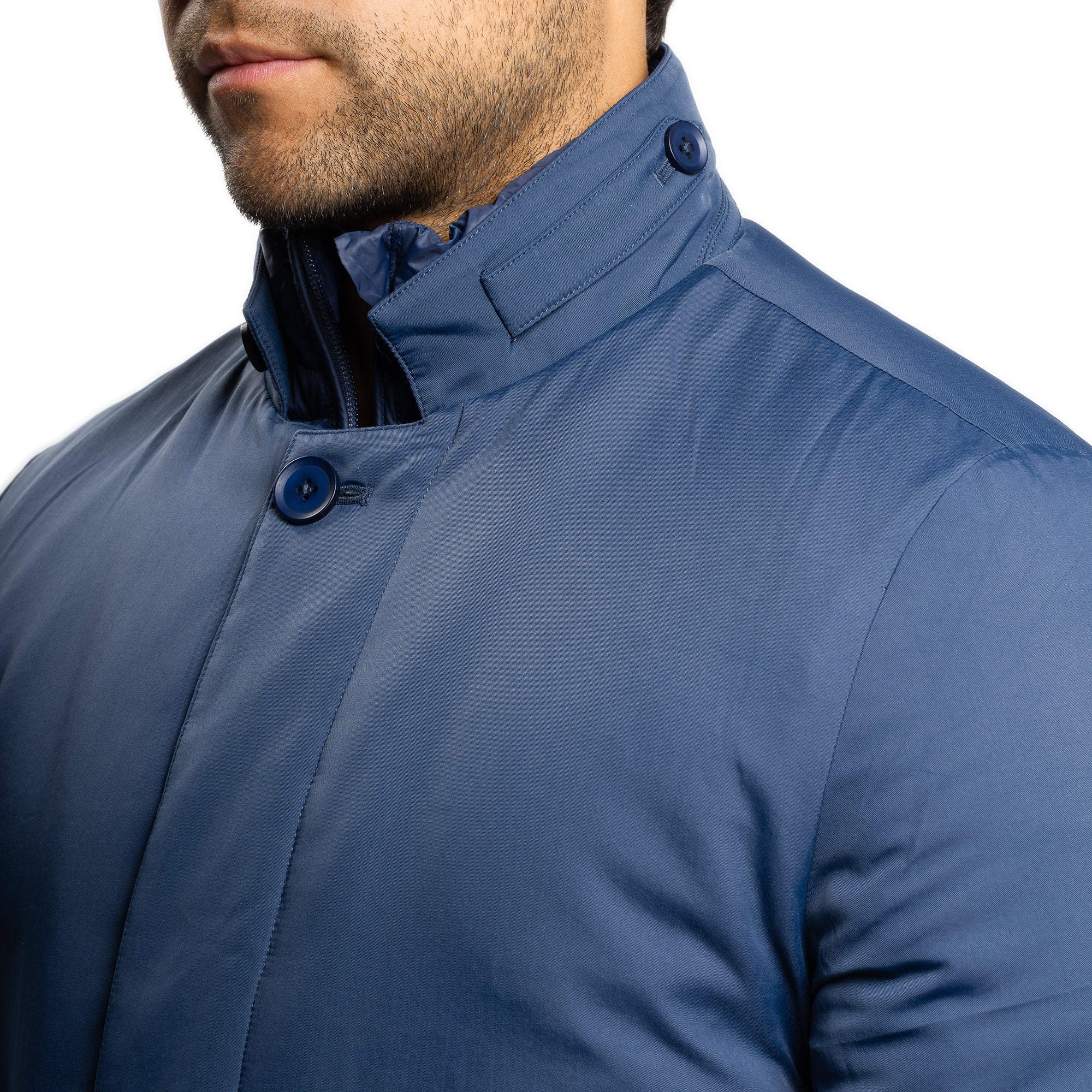 Milan Car Coat - Navy - Image 6