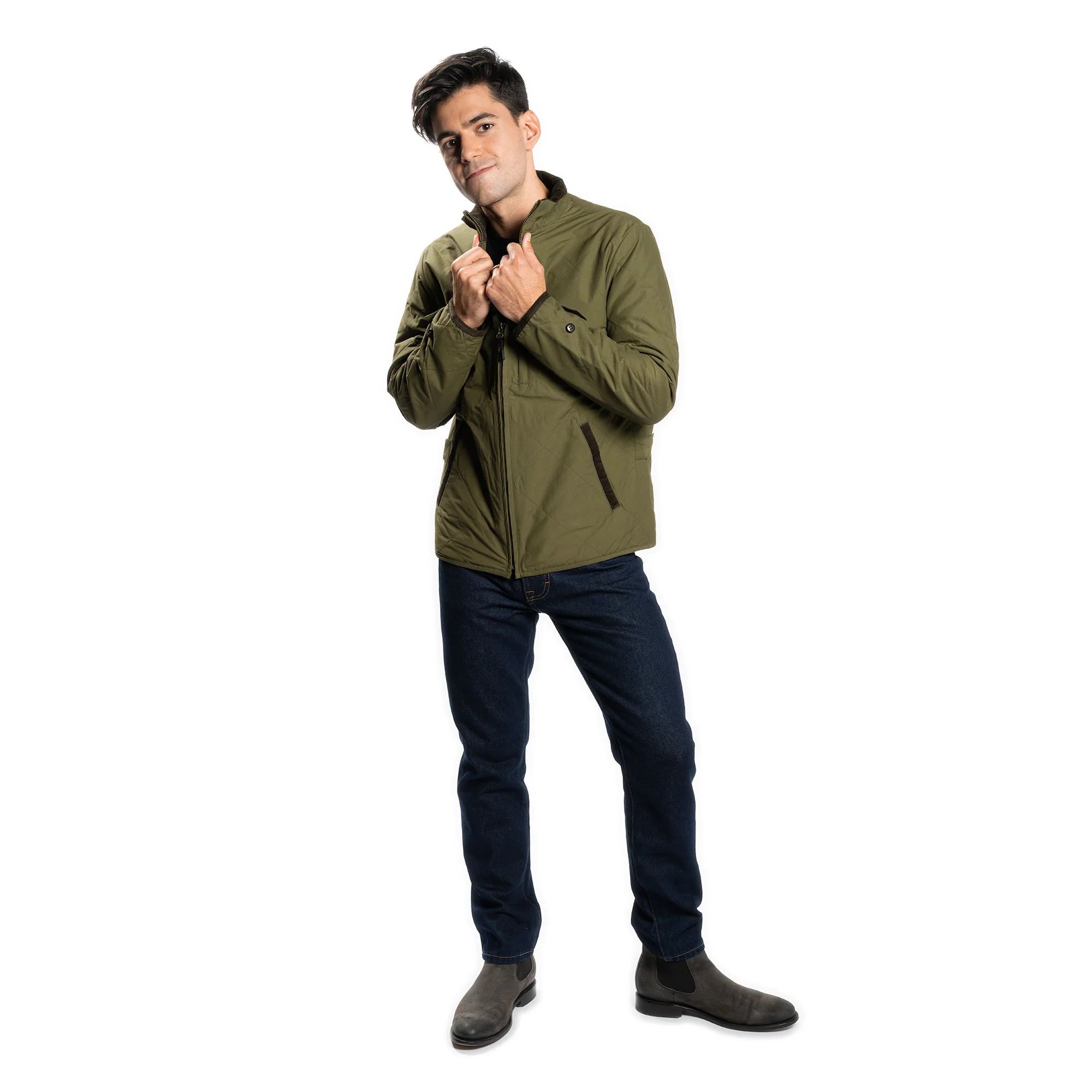 Original Quilted Jacket - Olive - Image 5