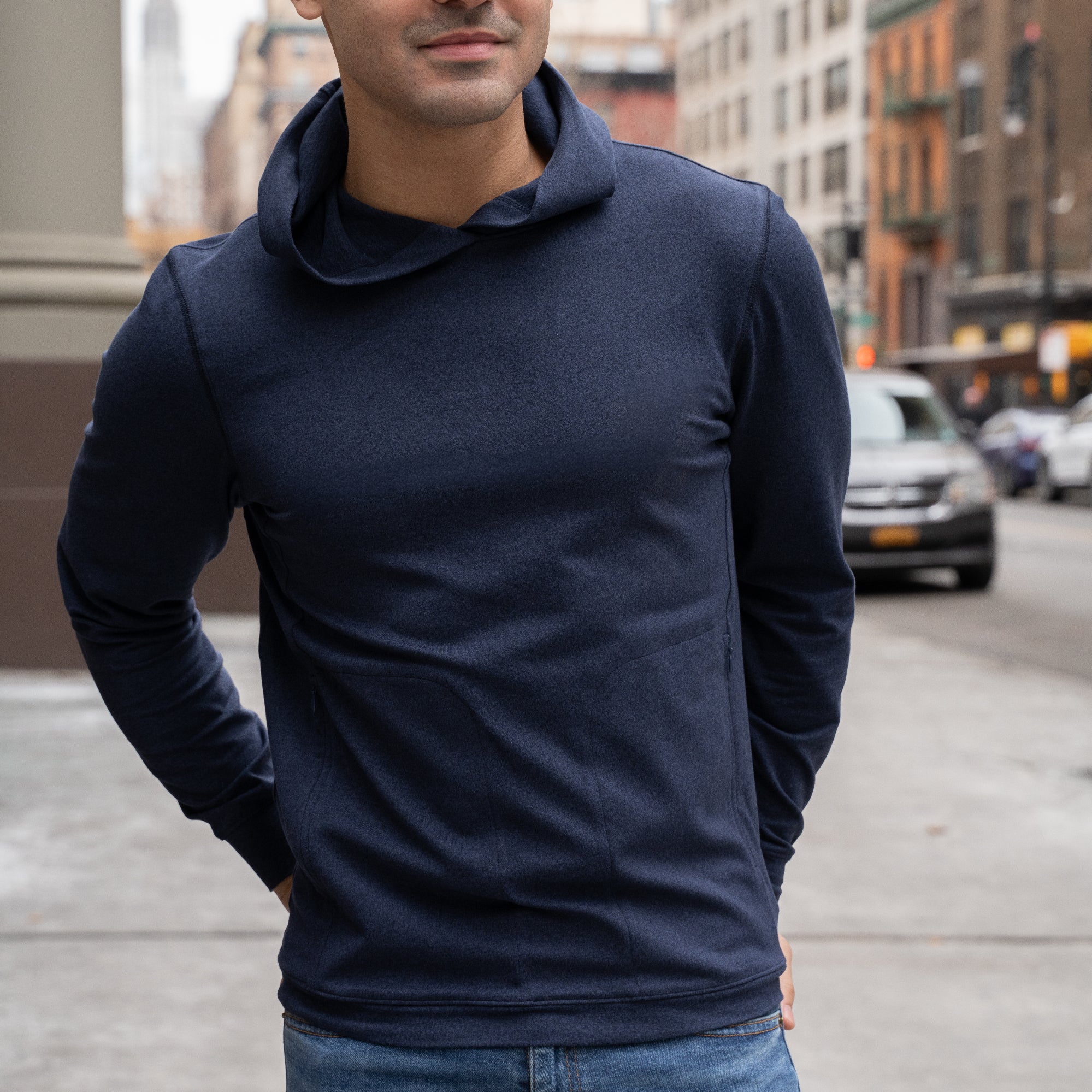 Performance Hoodie - Navy - Image 3