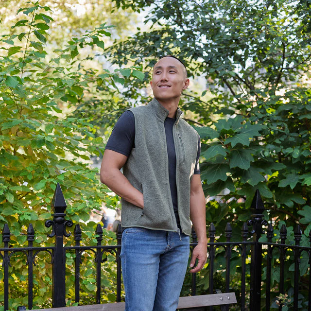 Polartec Fleece Vest - Olive - Image 3