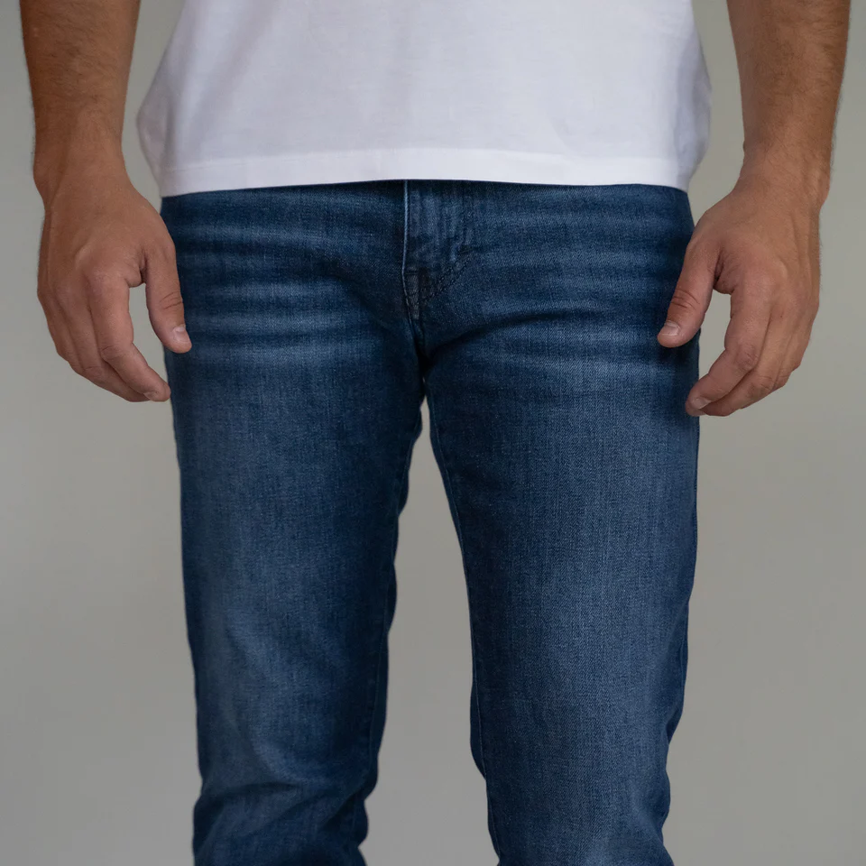 Premium Italian Denim Slim Fit - Dark Vintage Wash - Image 5