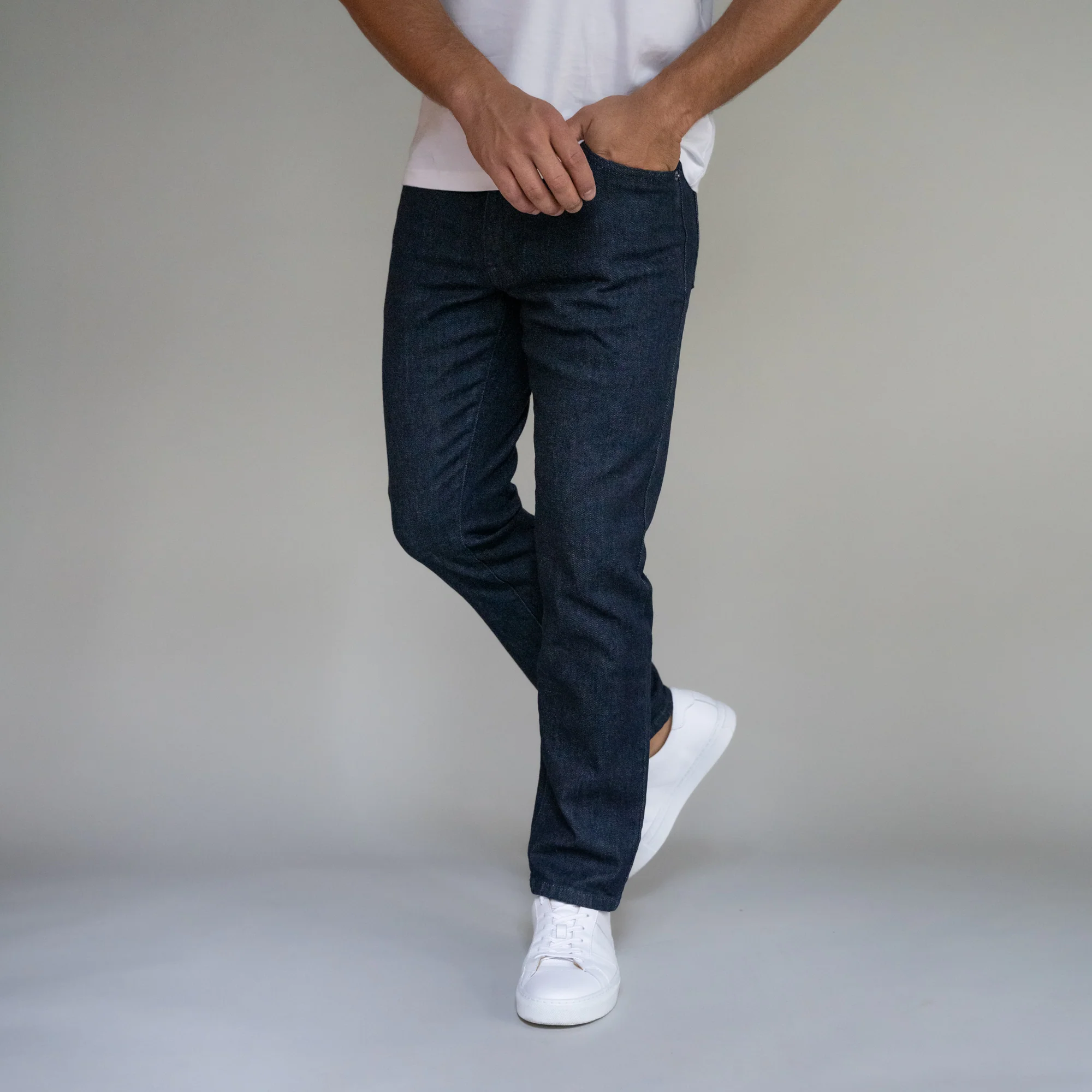 Premium Italian Denim Slim Fit - Indigo Rinse - Image 3