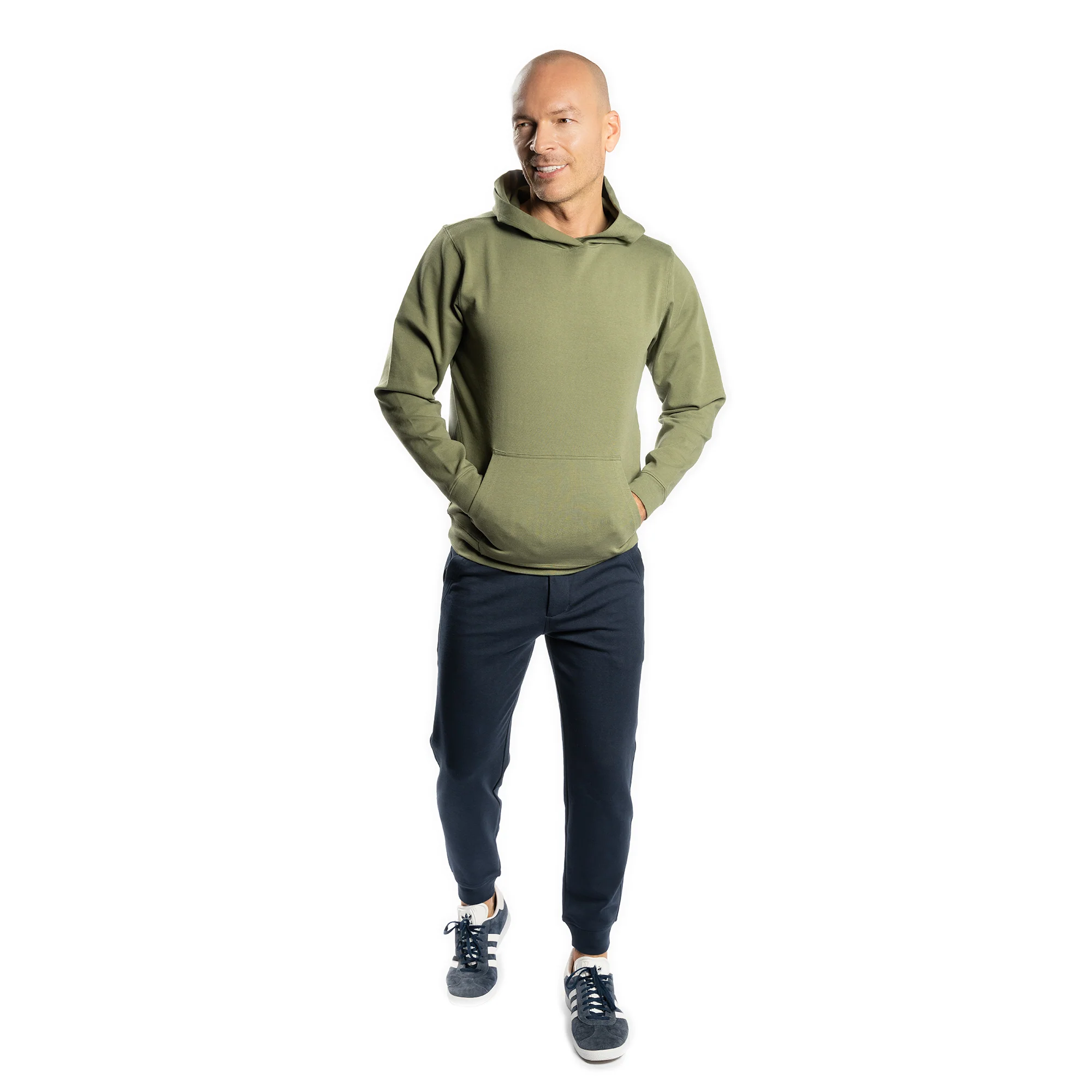 Pullover Hoodie - Washed Olive - Image 3