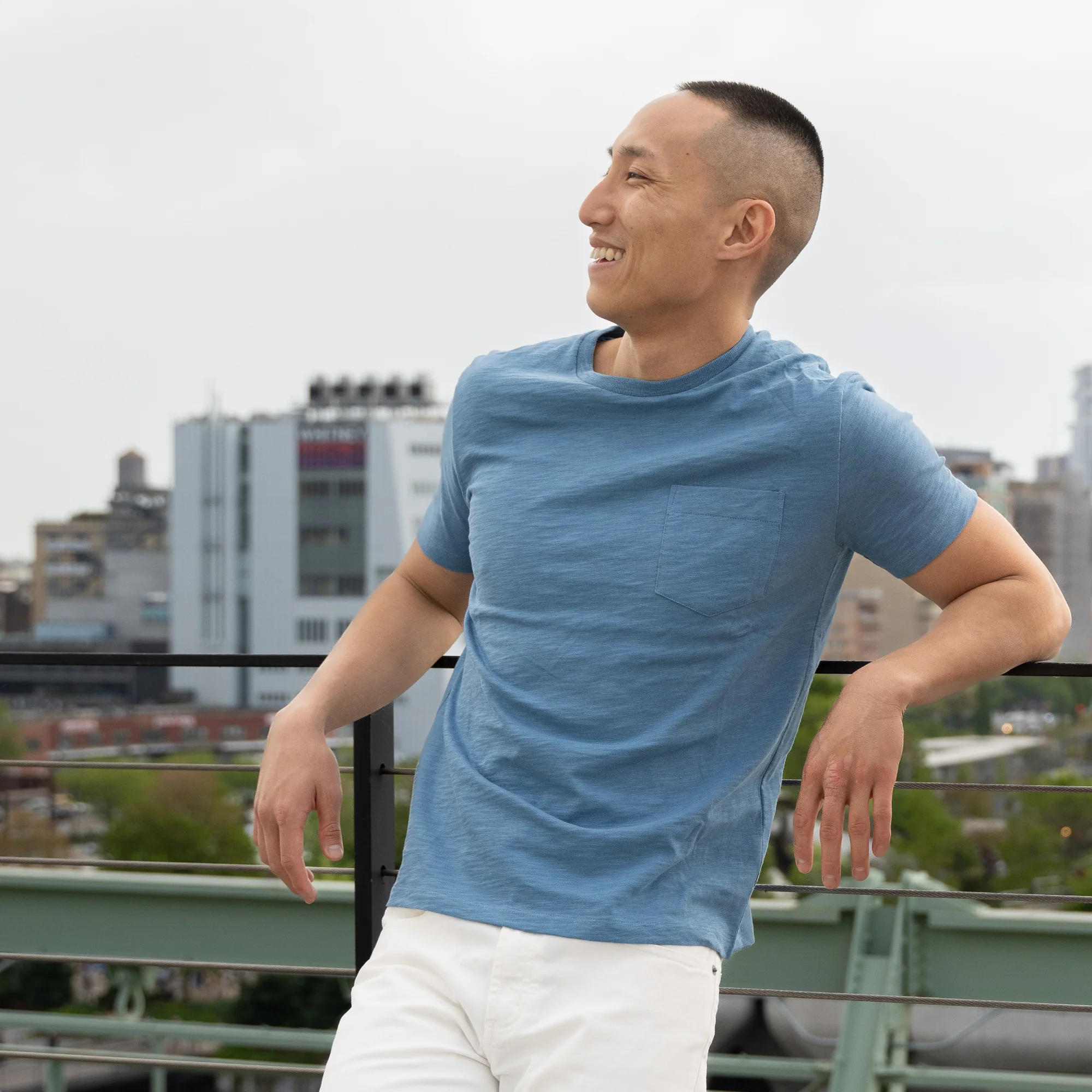 Slub Pocket T-Shirt - Slate - Image 3