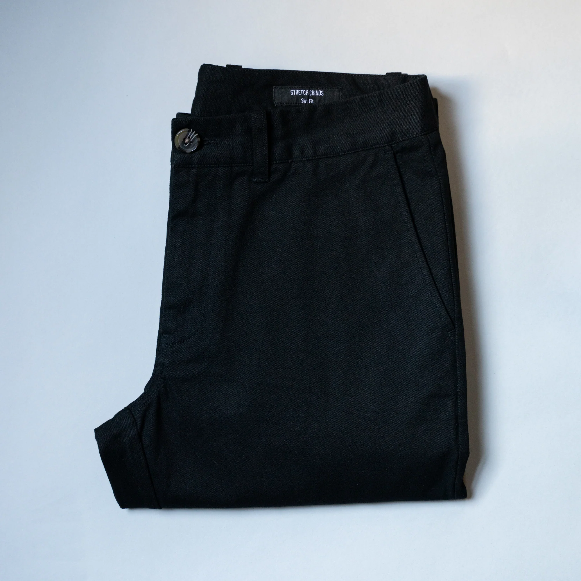 Stretch Chinos Slim Fit - Black - Image 7