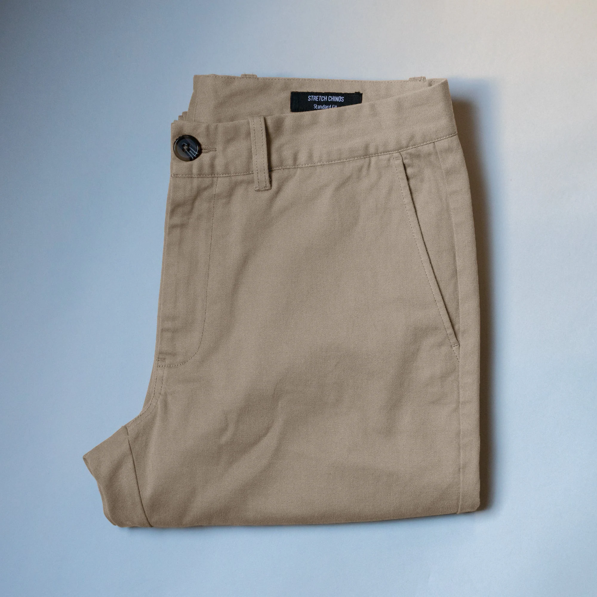 Stretch Chinos Standard Fit - Khaki - Image 6