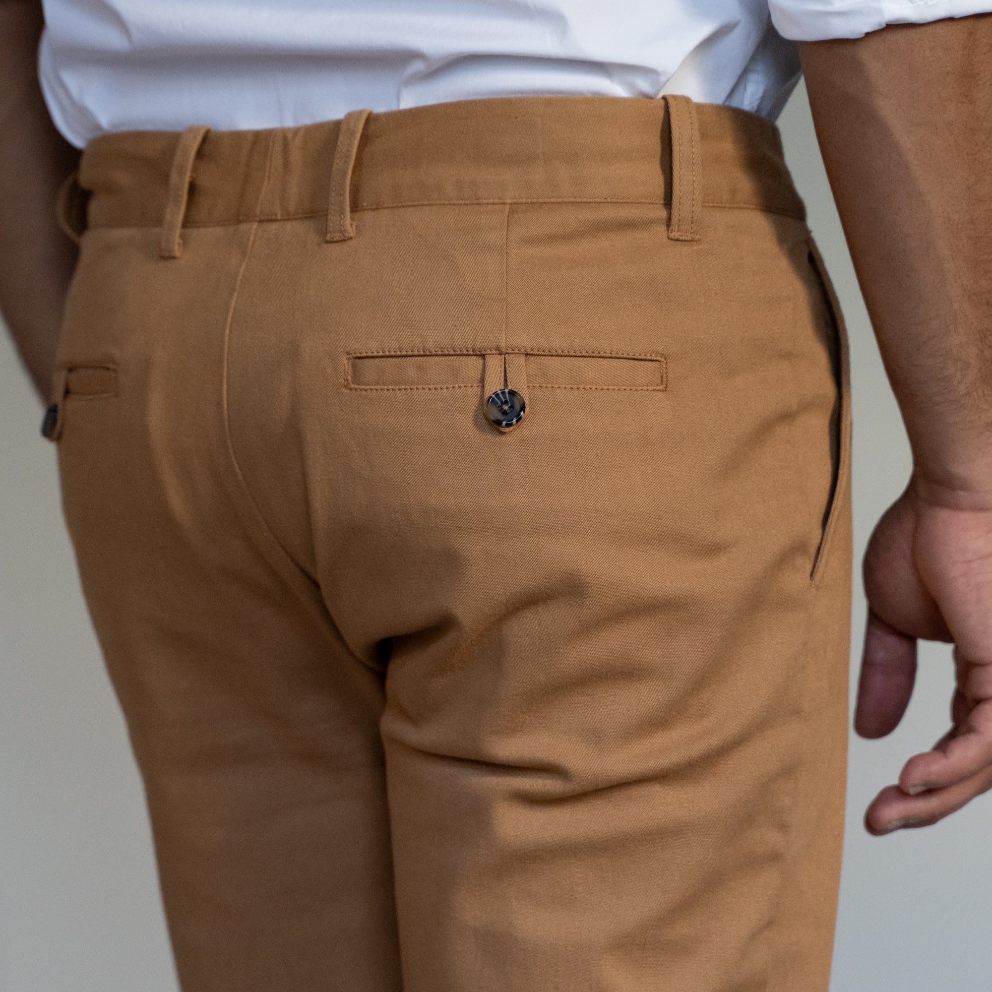 Stretch Chinos Standard Fit - Tobacco - Image 2