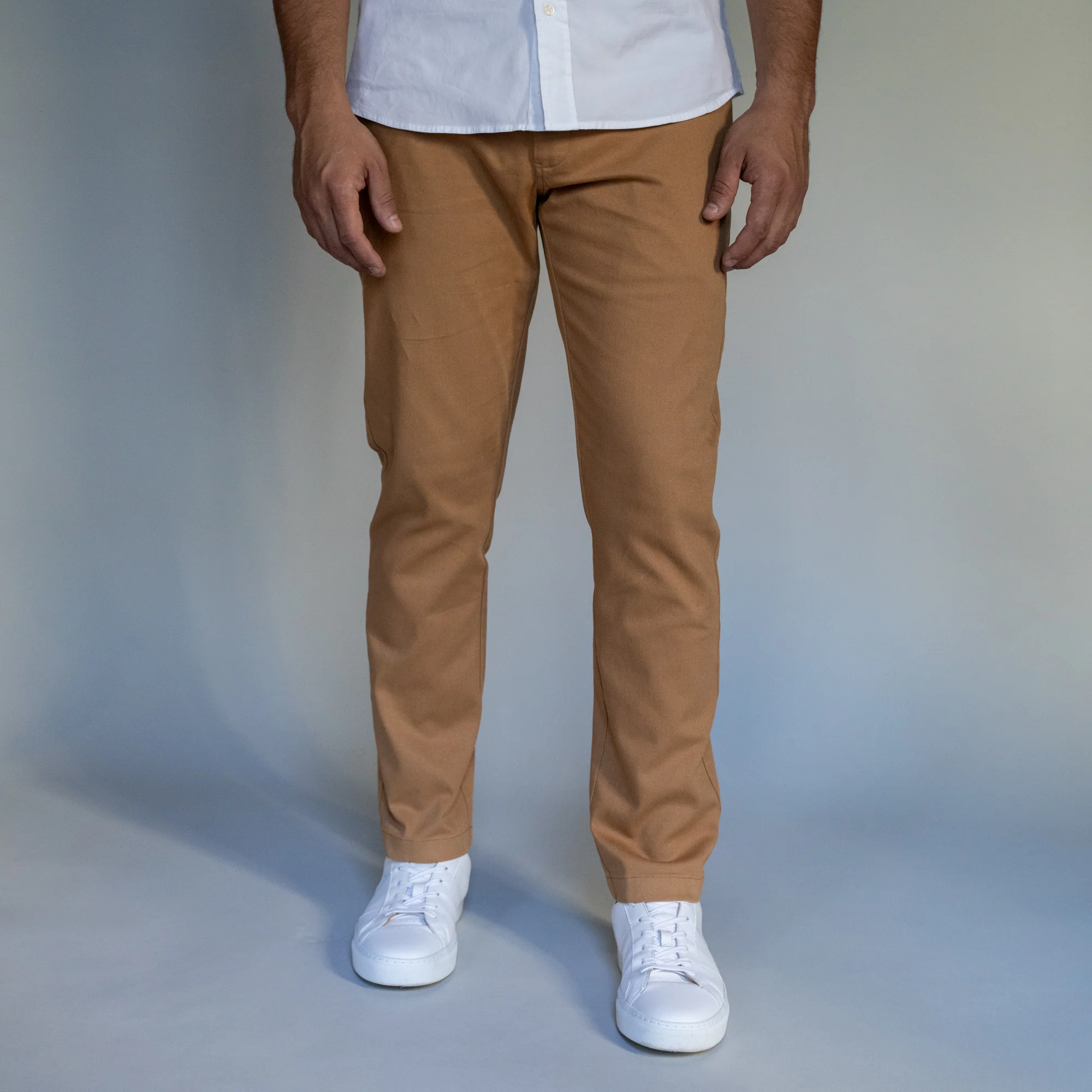 Stretch Chinos Standard Fit - Tobacco - Image 8