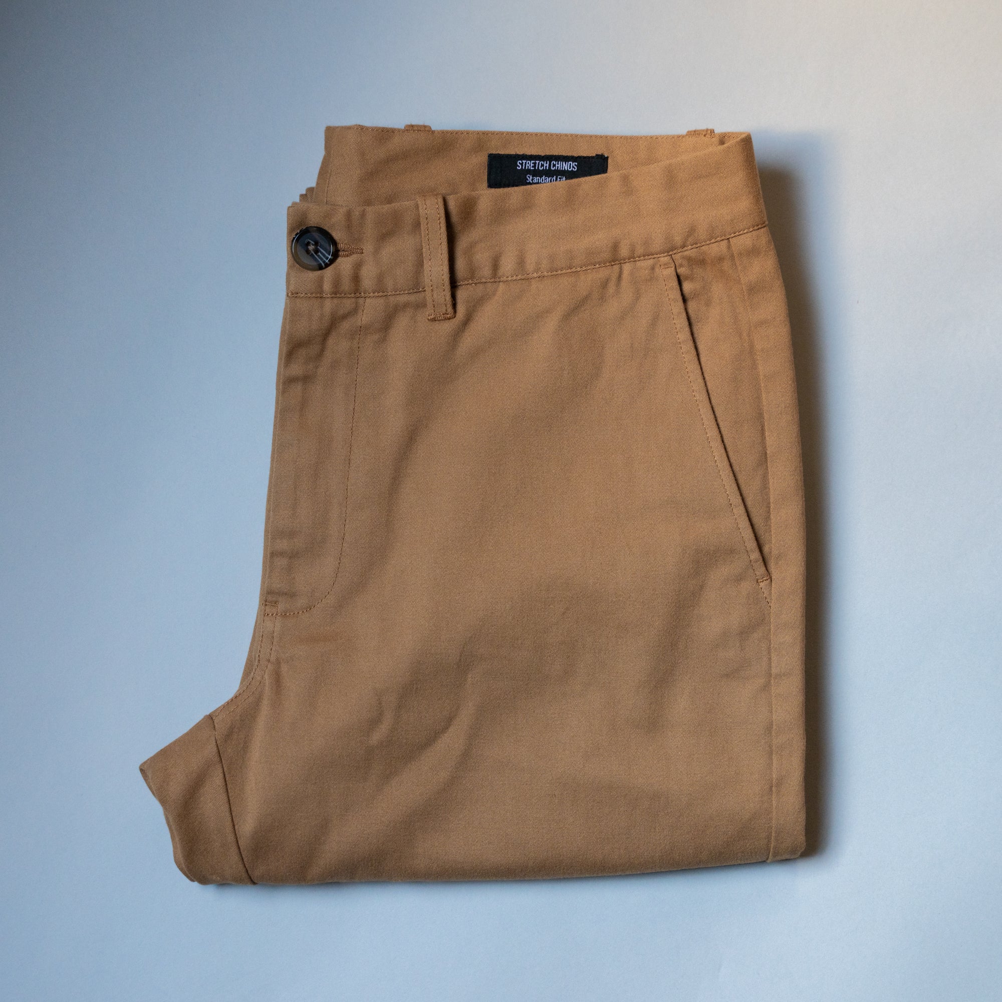 Stretch Chinos Standard Fit - Tobacco - Image 9