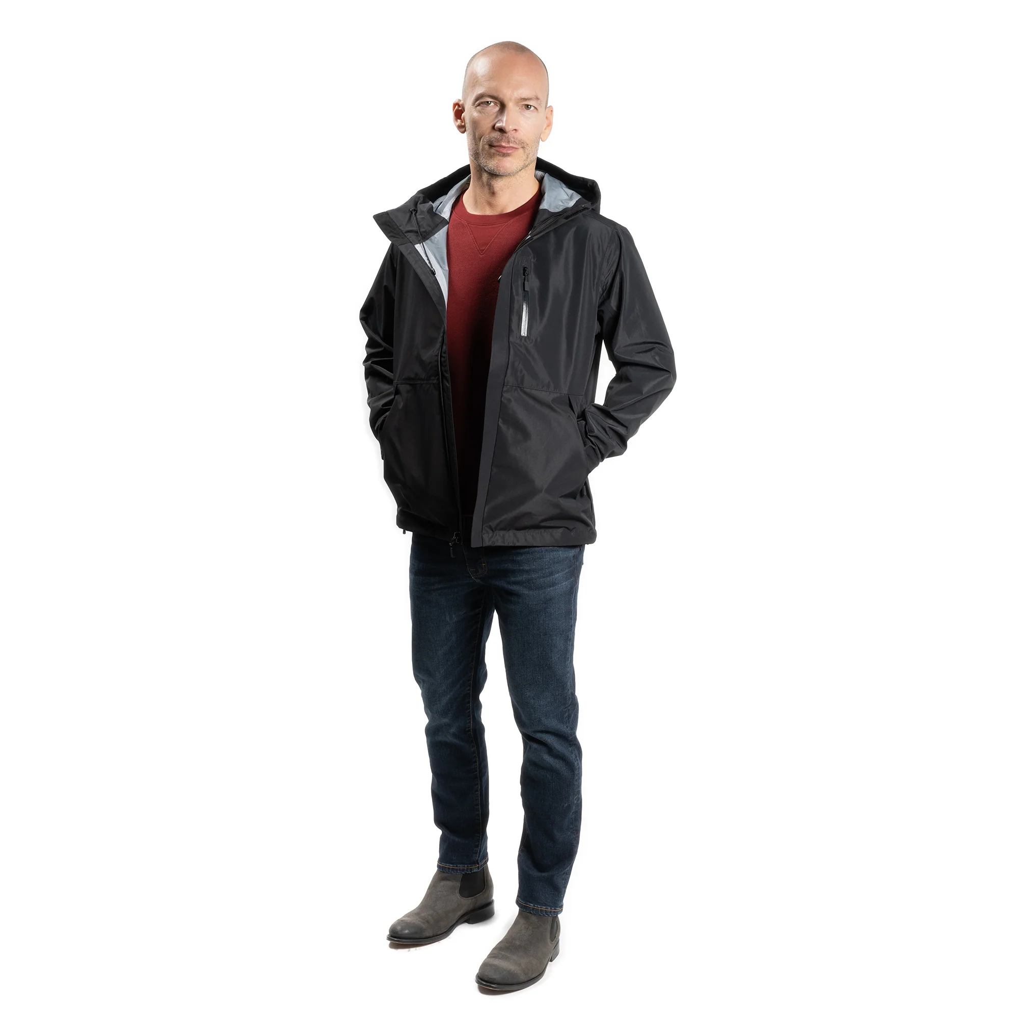 Tech Rain Jacket - Black - Image 10