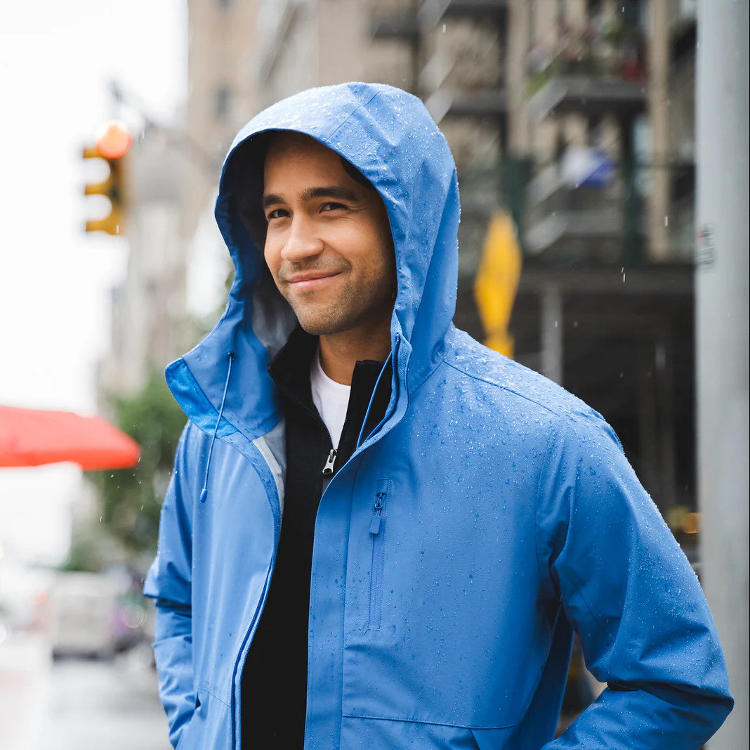 Tech Rain Jacket - Blue - Image 4