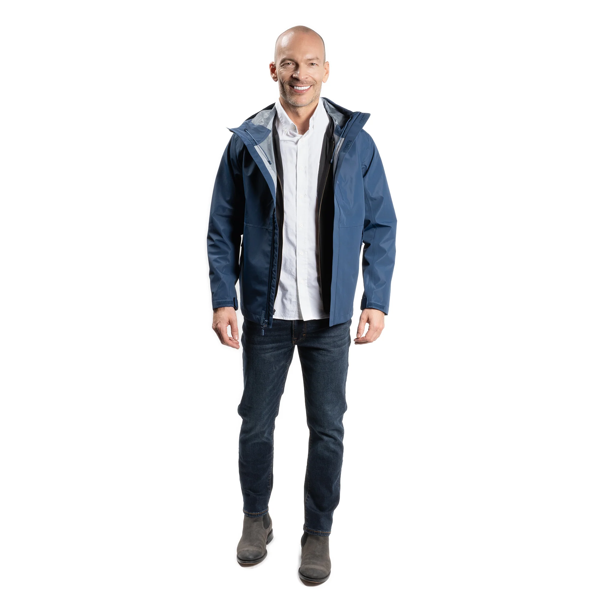 Tech Rain Jacket - Navy - Image 10