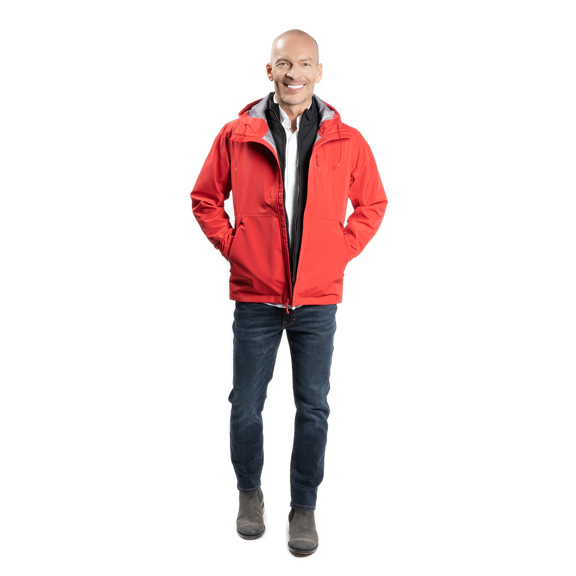 Tech Rain Jacket - Red - Image 10
