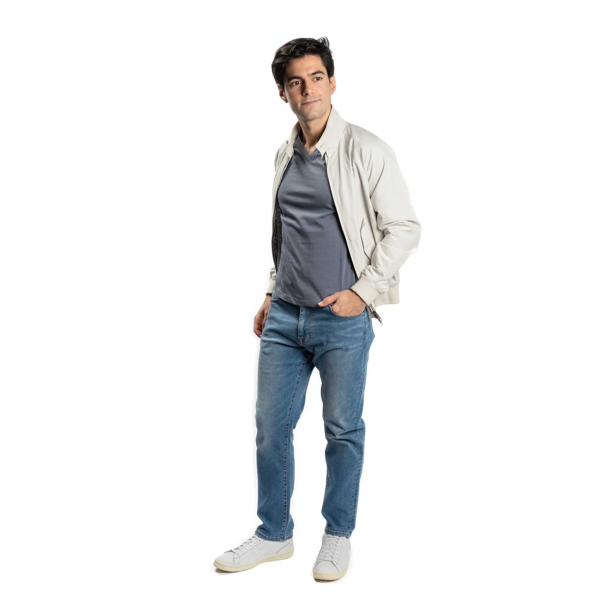 The V Neck T - Denim - Image 4