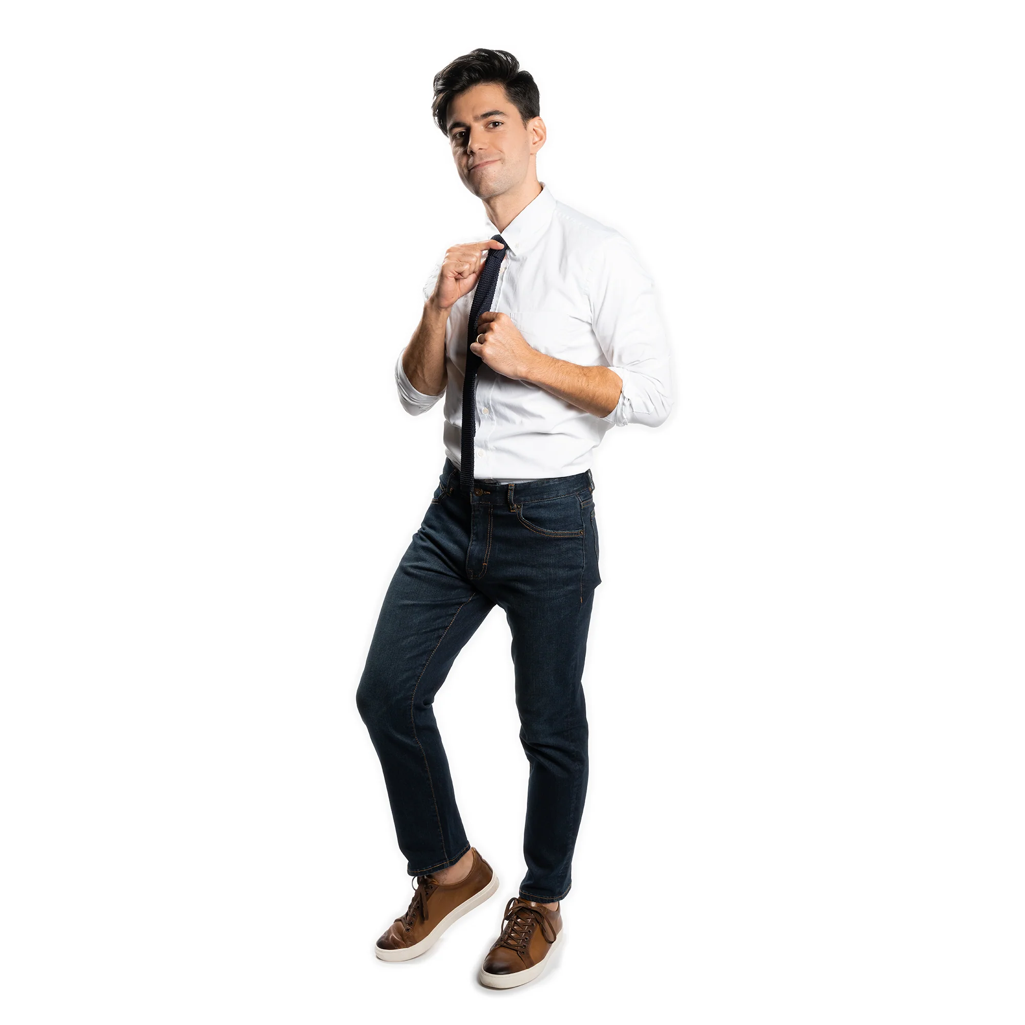 Ties - Navy Silk Knit - Image 5