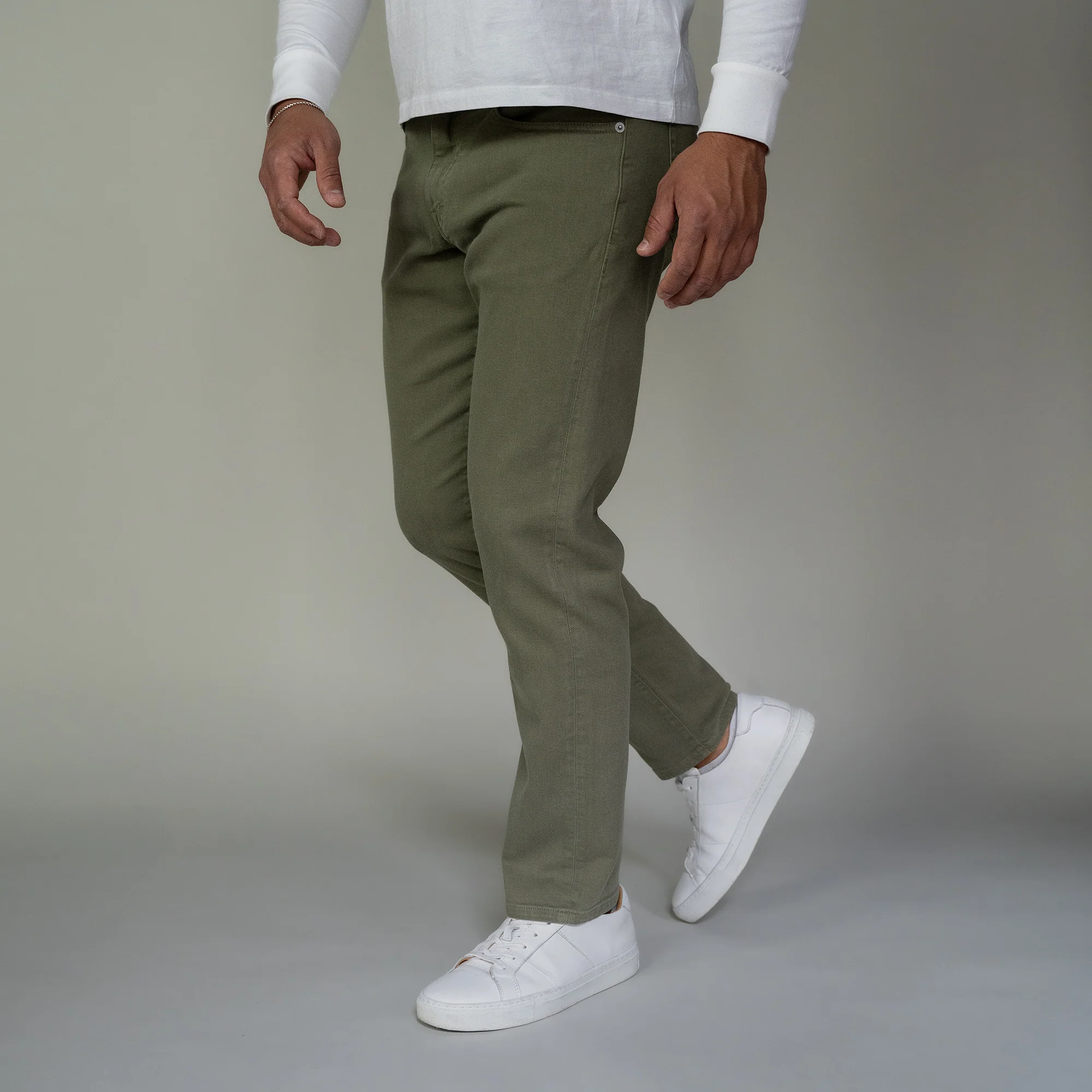 Travel Jeans Standard Fit - Olive - Image 5