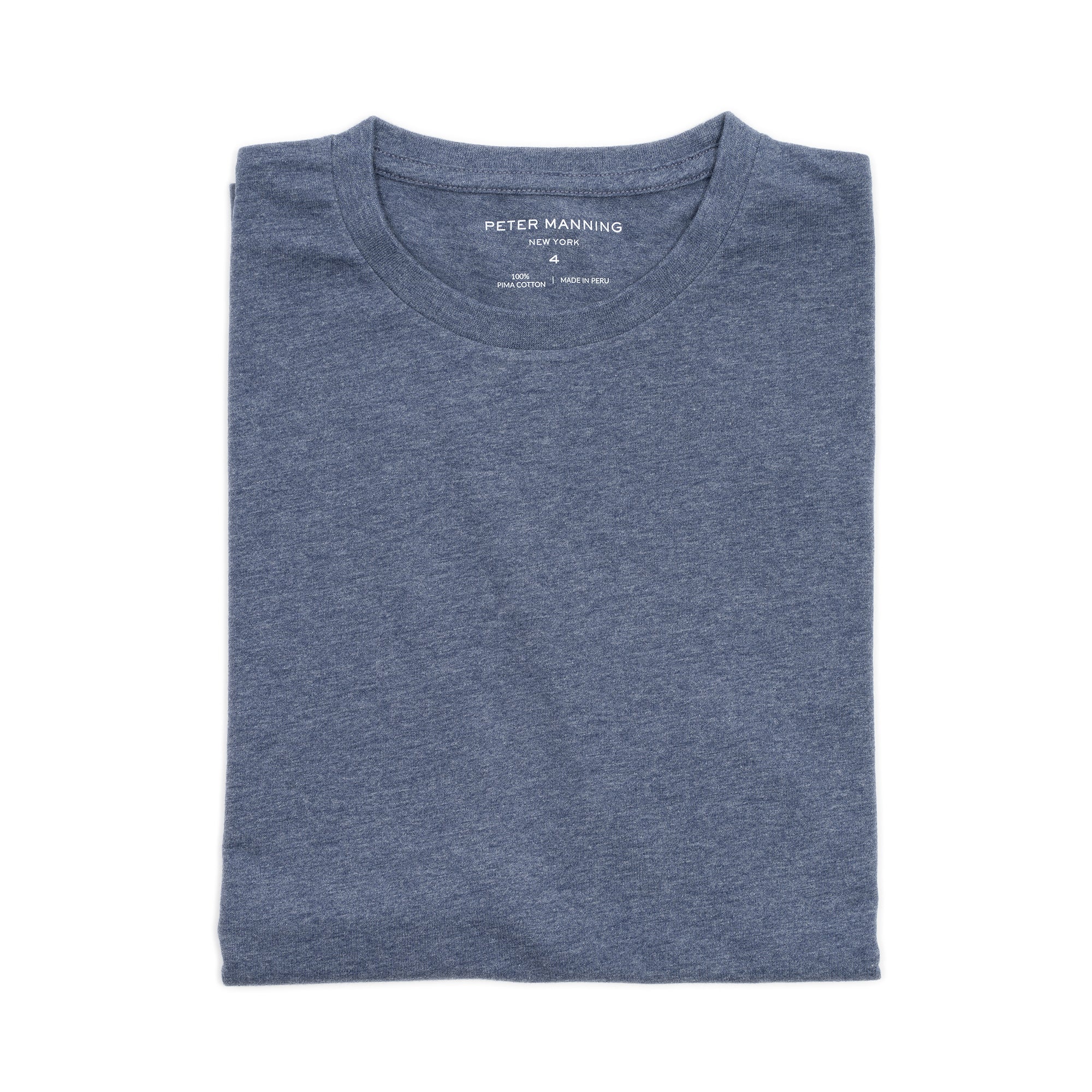 Vintage Crew T-Shirt - Heather Navy - Image 6