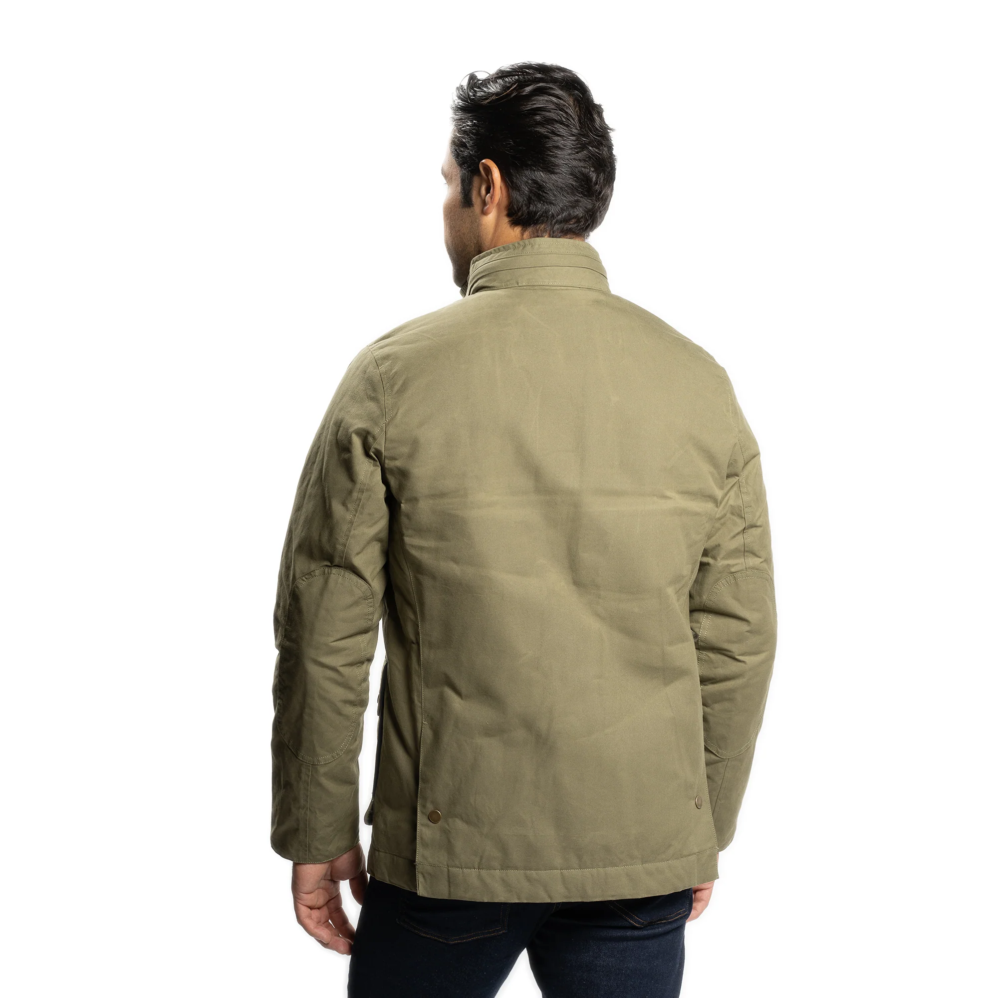 Waxed Jacket - Olive - Image 10