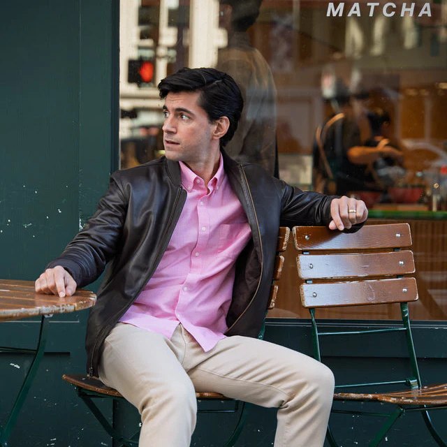 Weekend Oxford Slim Fit - Red - Image 3