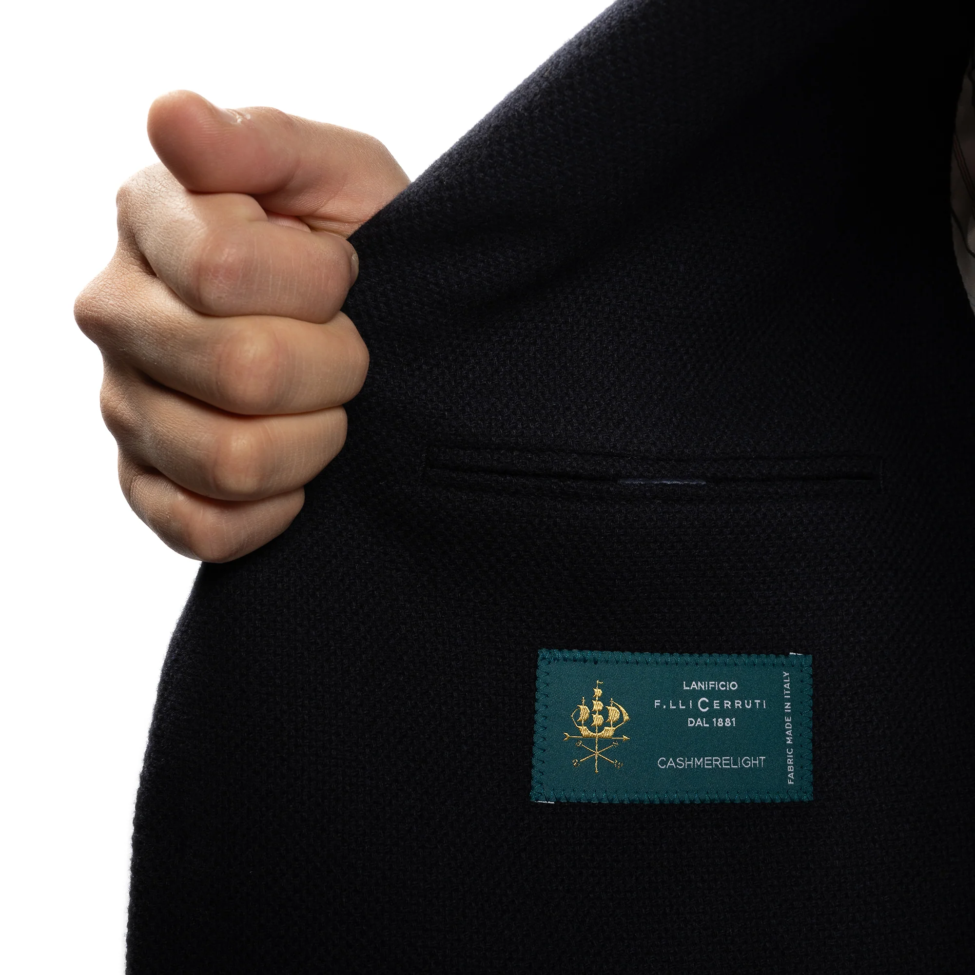 Wool Cashmere Blazers - Navy - Image 5