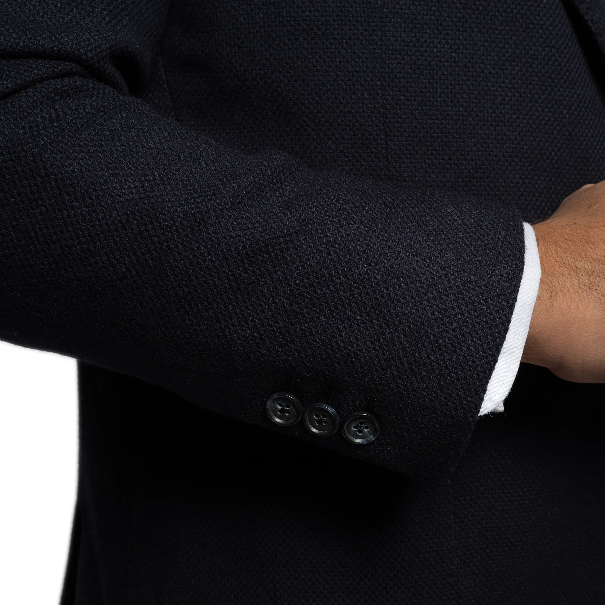Wool Cashmere Blazers - Navy - Image 6