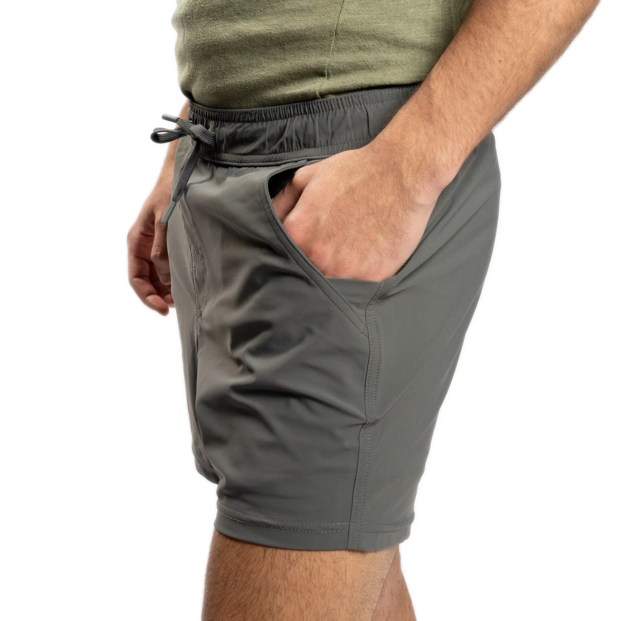 Workout Shorts - Dark Grey - Image 7